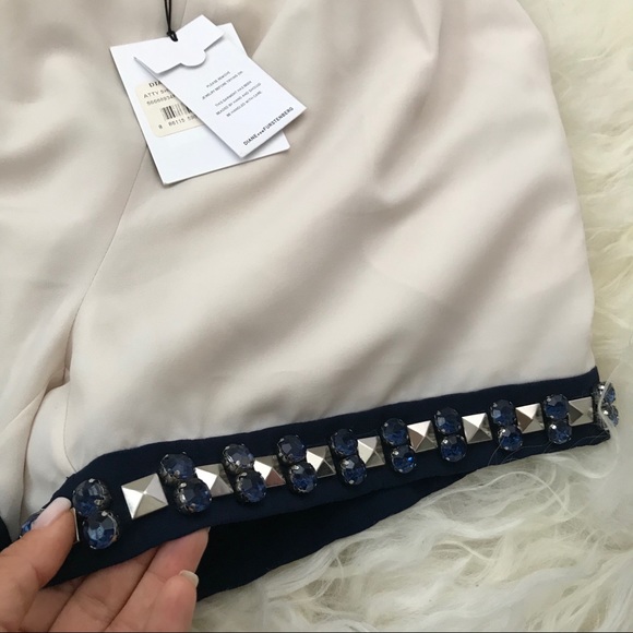 Diane Von Furstenberg Colorblock Pattern Shorts - Picture 5 of 6